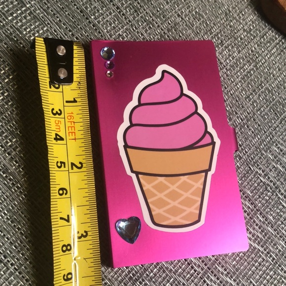 #48 🍦 Ice Cream Pink Metallic Business Card Holder🍦 - Picture 10 of 14